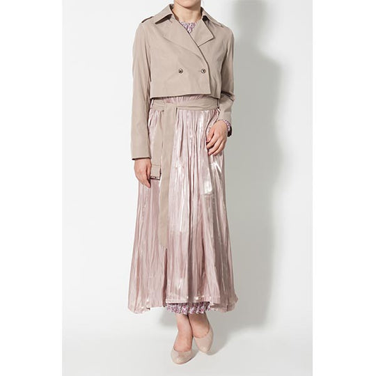SATIN COMBI TRENCH COAT