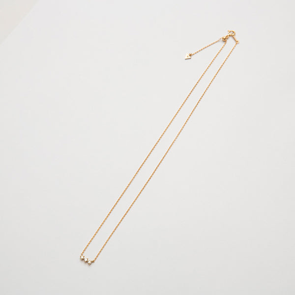 Three Dots Diamond Necklace(Silver)/スリードットダイヤネックレス(シルバー)
