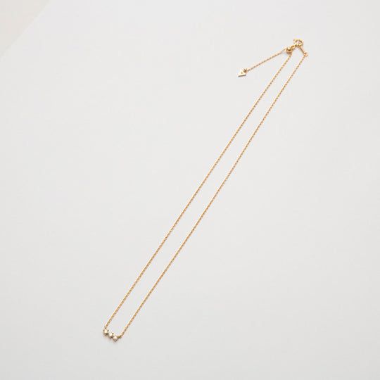 Three Dots Diamond Necklace(Silver)/スリードットダイヤネックレス(シルバー)