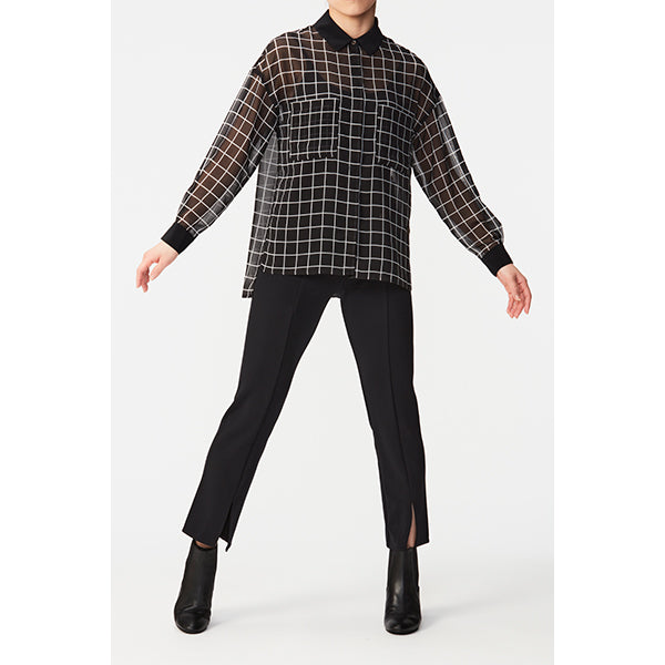Sheer Chiffon Shirts/Inspired by ポリゴンウェイヴ