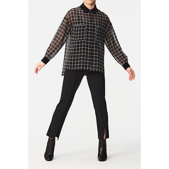 Sheer Chiffon Shirts/Inspired by ポリゴンウェイヴ