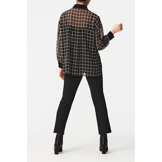 Sheer Chiffon Shirts/Inspired by ポリゴンウェイヴ