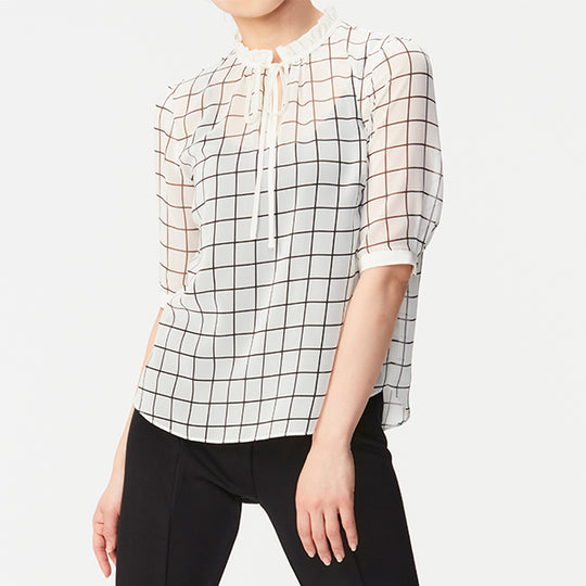 Sheer Chiffon Blouse/Inspired by ポリゴンウェイヴ