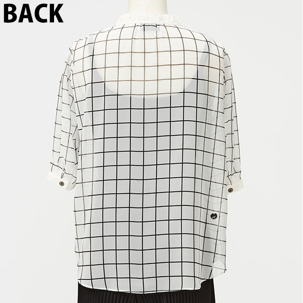 Sheer Chiffon Blouse/Inspired by ポリゴンウェイヴ