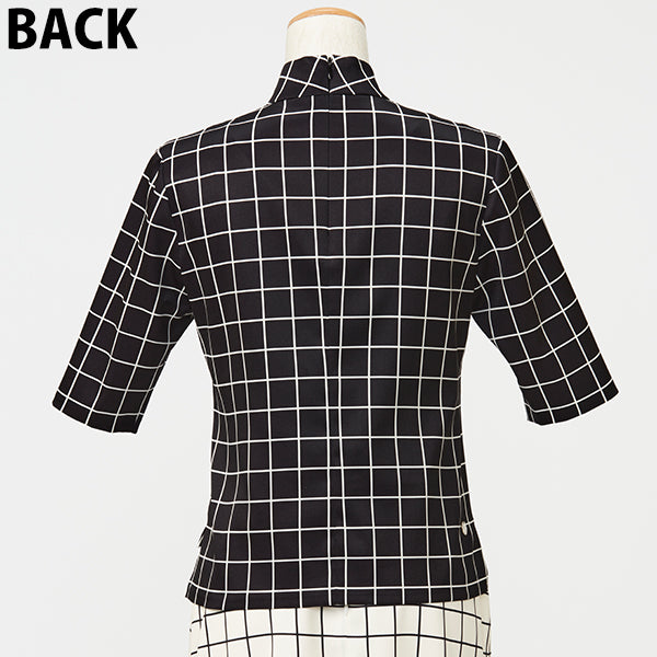 High Neck Blouse/Inspired by ポリゴンウェイヴ/Black