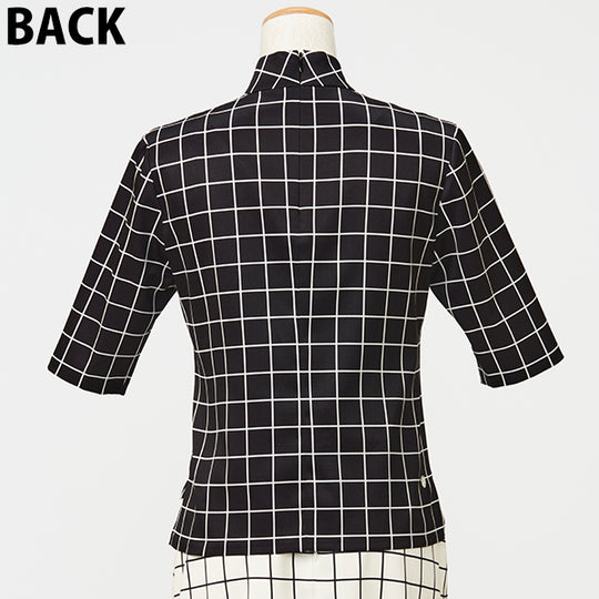 High Neck Blouse/Inspired by ポリゴンウェイヴ/Black