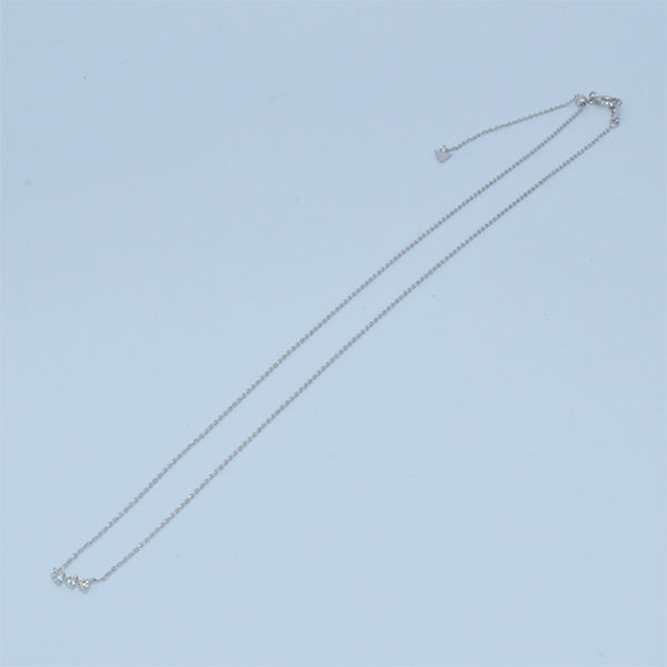 Three Dots Diamond Necklace(Silver)/スリードットダイヤネックレス(シルバー)