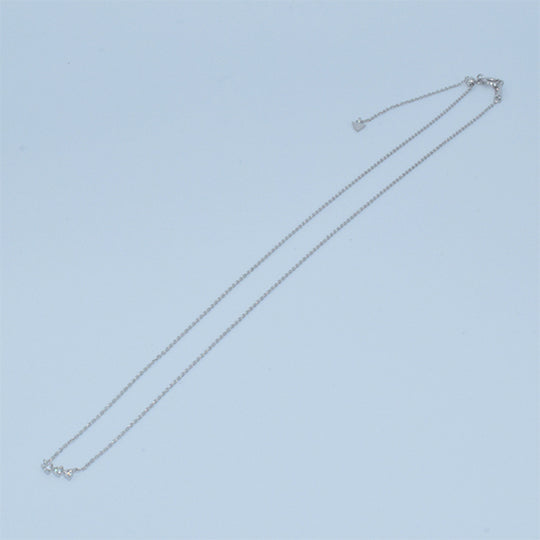 Three Dots Diamond Necklace(Silver)/スリードットダイヤネックレス(シルバー)