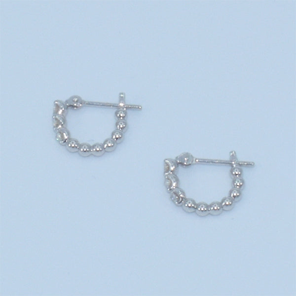Three Dots Diamond Hoop pierce/スリードットダイヤフープピアス