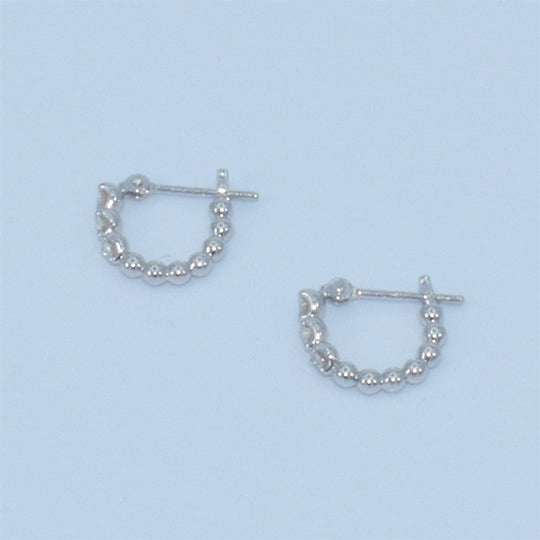 Three Dots Diamond Hoop pierce/スリードットダイヤフープピアス