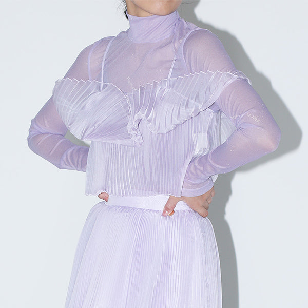 Sheer Print Tops Inspired by Moon / Green