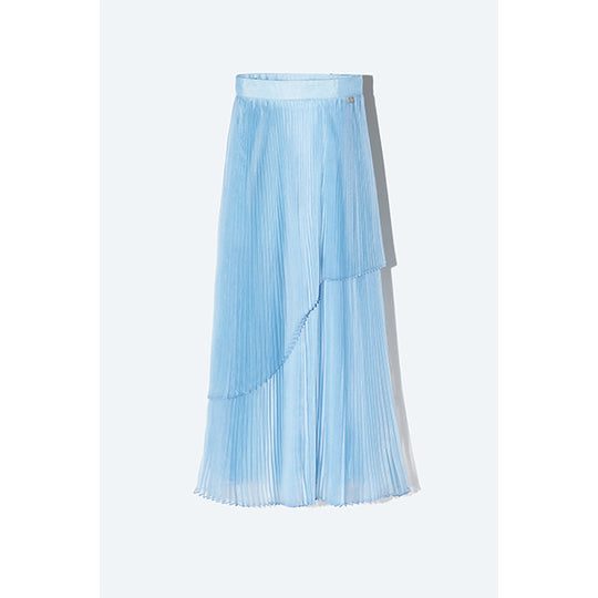 Sheer Pleats 2way Skirt Inspired by Moon / Charcoal