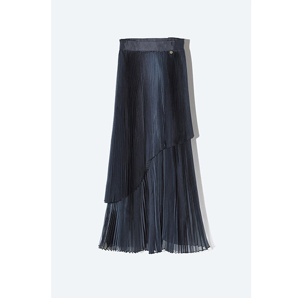 Sheer Pleats 2way Skirt Inspired by Moon / Blue