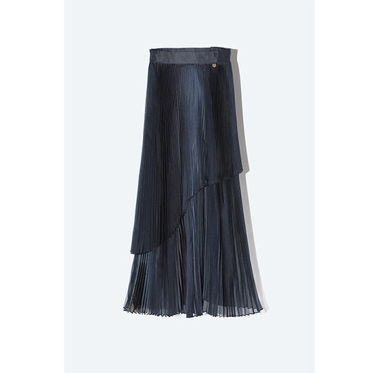 Sheer Pleats 2way Skirt Inspired by Moon / Blue
