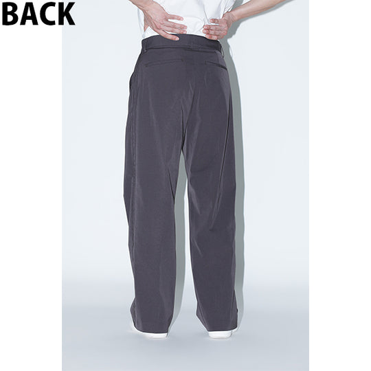 Side Pleats Pants Inspired by Moon / Charcoal