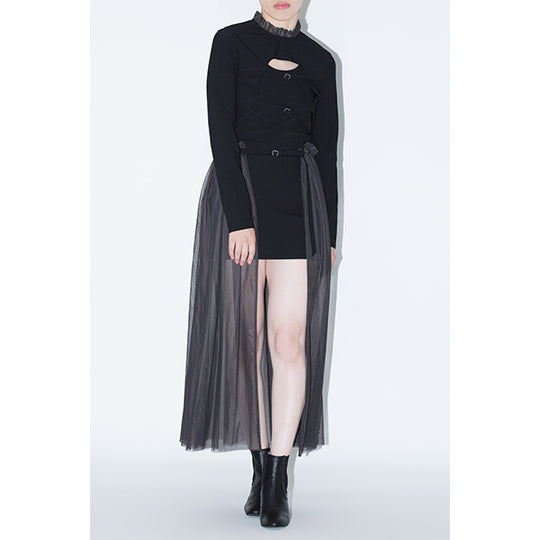 Layered Blouse Inspired by 無限未来 / Black
