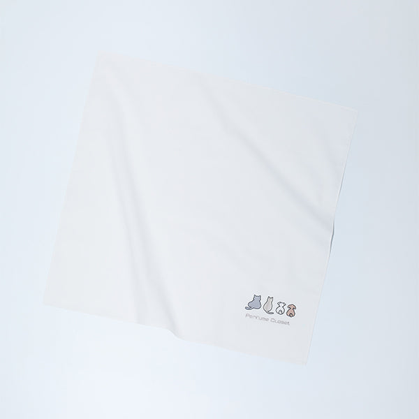 naotte × Perfume Closet Handkerchief /Gray