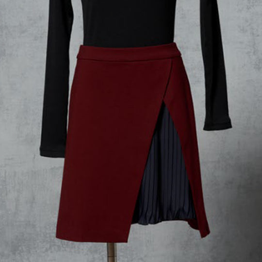 LAYERED PLEAT SKIRT