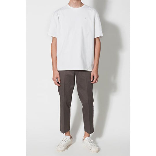 PLEATS SLEEVE TEE/BEIGE