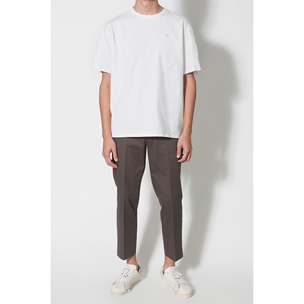PLEATS SLEEVE TEE/BLACK