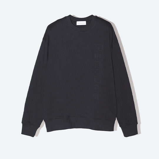 Embossed Logo Pullover / Black