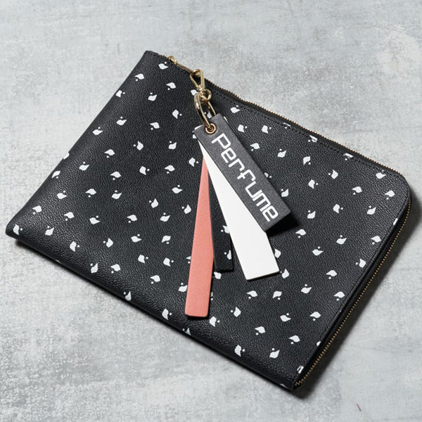 P-DOT CLUTCH BAG/Black