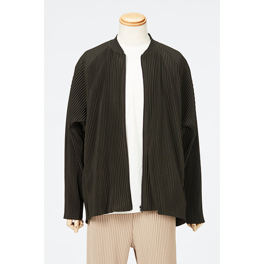 Pleats Blouson / Beige