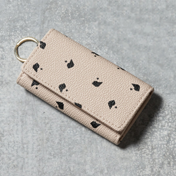 P-DOT KEY CASE/Black