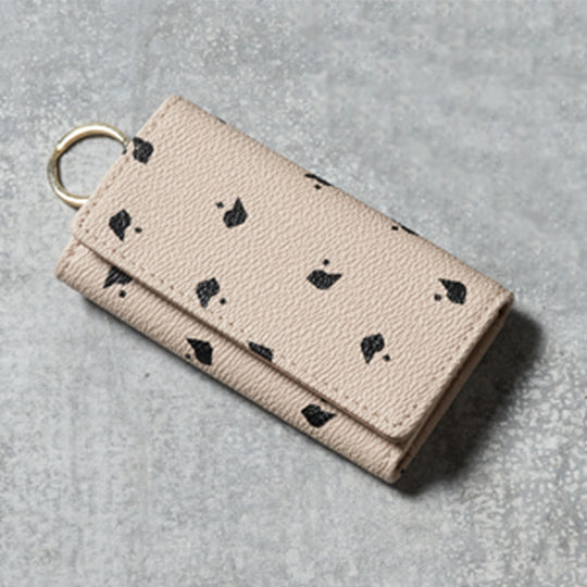P-DOT KEY CASE/Black