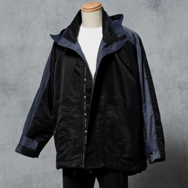 COLOR BLOCK NYLON JACKET(WATER-REPELLENT)