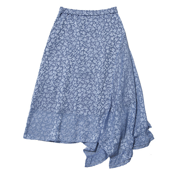 ASYMMETRY SKIRT/NAVY