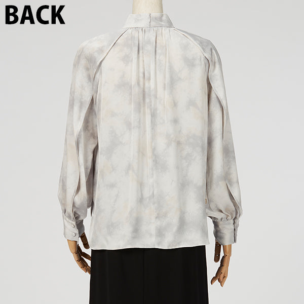 Layered Sleeve Blouse / Inspired by Flow / Gray
