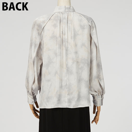 Layered Sleeve Blouse / Inspired by Flow / Gray