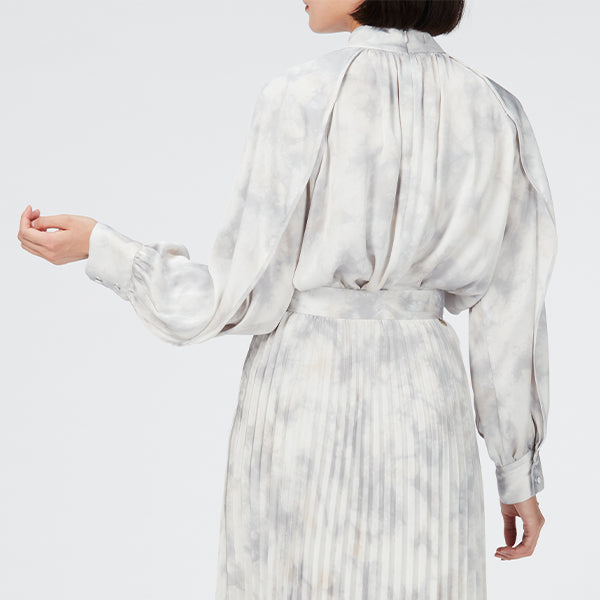 Layered Sleeve Blouse / Inspired by Flow / Gray