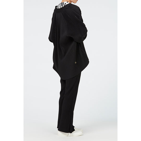 Pleats Blouson / Beige