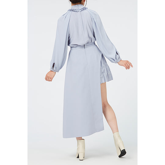 Asymmetry Pleats  Skirt / Inspired by Future Pop