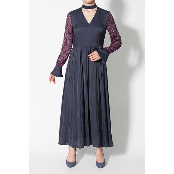 FLOWER SLEEVE DRESS