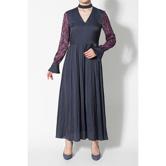 FLOWER SLEEVE DRESS