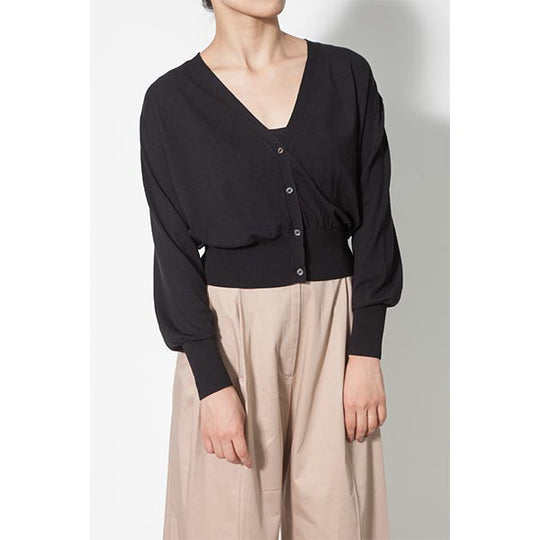 SATIN COMBI SHORT CARDIGAN