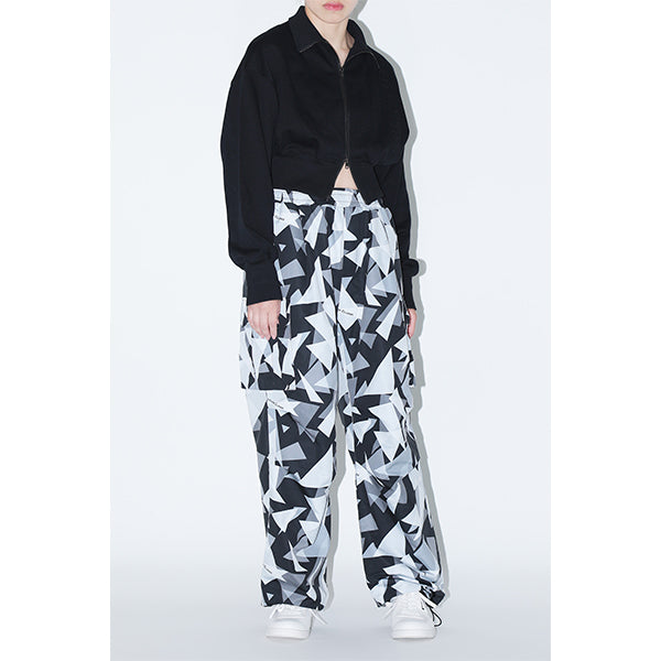 Embossed Logo Cropped Hoodie / White