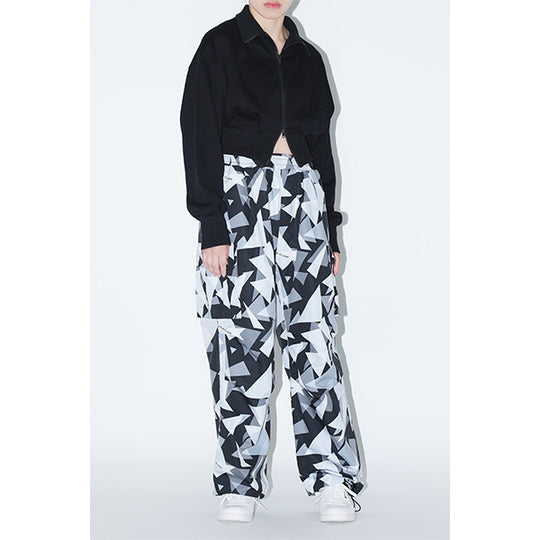 Embossed Logo Cropped Hoodie / White