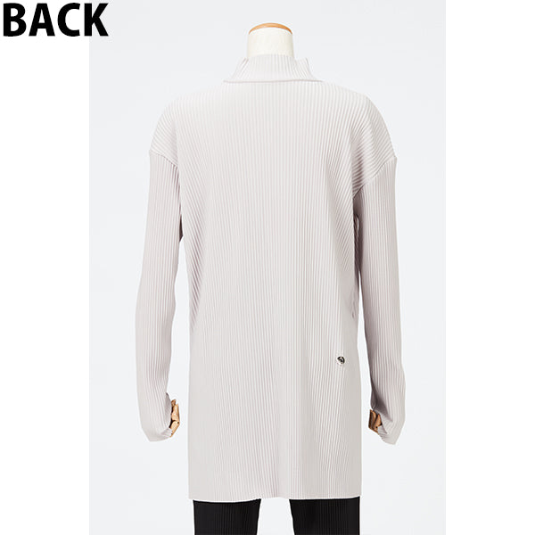 Side Slit Pleats Tops / Dusty Pink