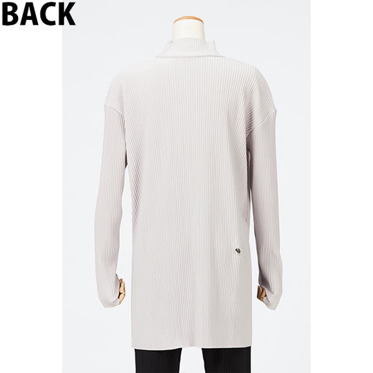 Side Slit Pleats Tops / Dusty Pink