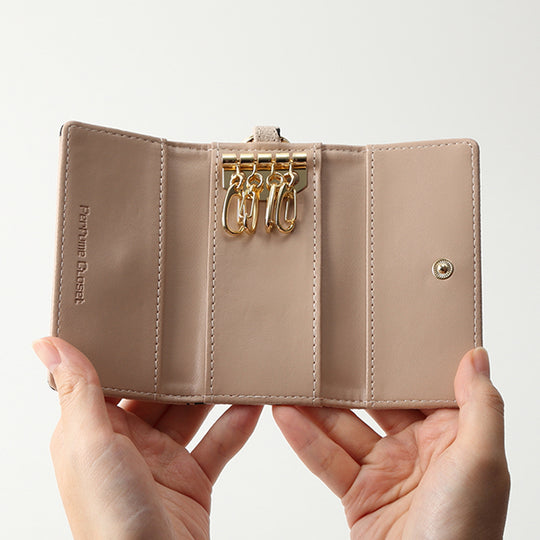 P-DOT KEY CASE/Black