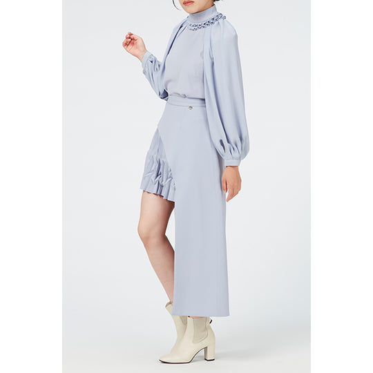 Asymmetry Pleats  Skirt / Inspired by Future Pop