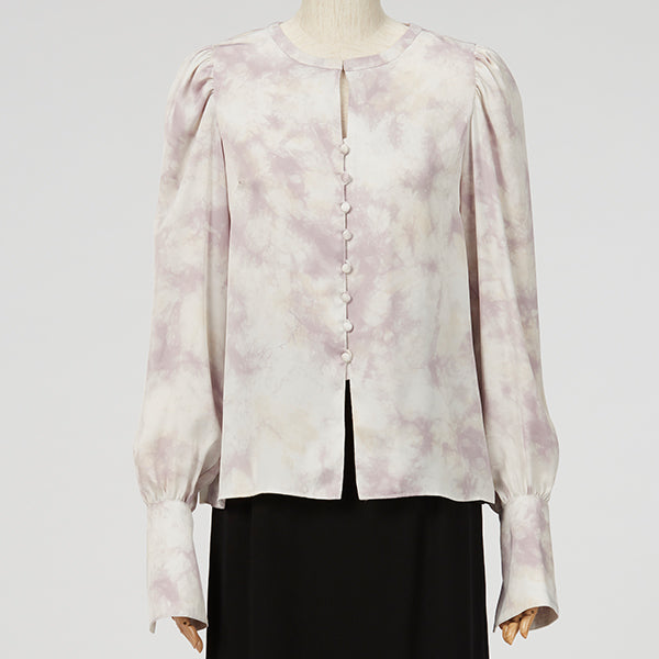 Attached Collar Blouse /  Inspired by Flow / Pink