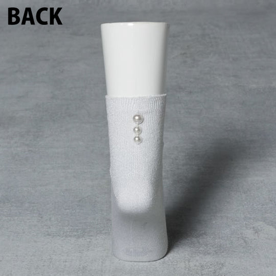 ONE POINT SOCKS-PEARL/White