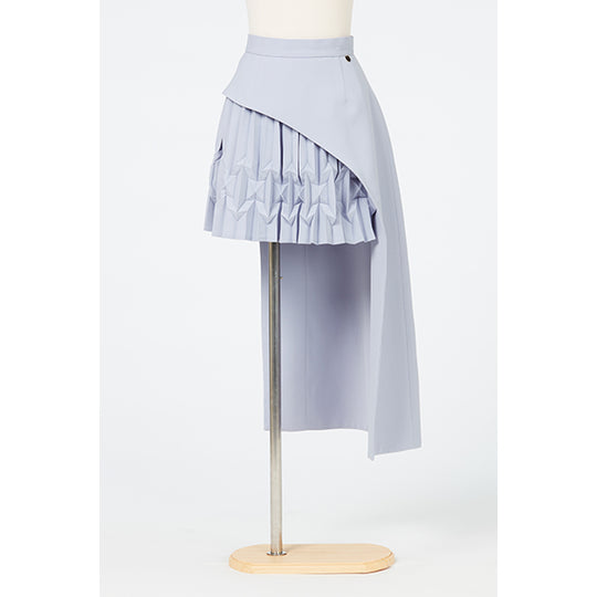 Asymmetry Pleats  Skirt / Inspired by Future Pop