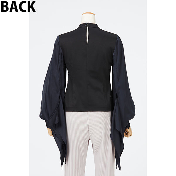 Slit Sleeve Blouse / Inspired by Spinning World / Black