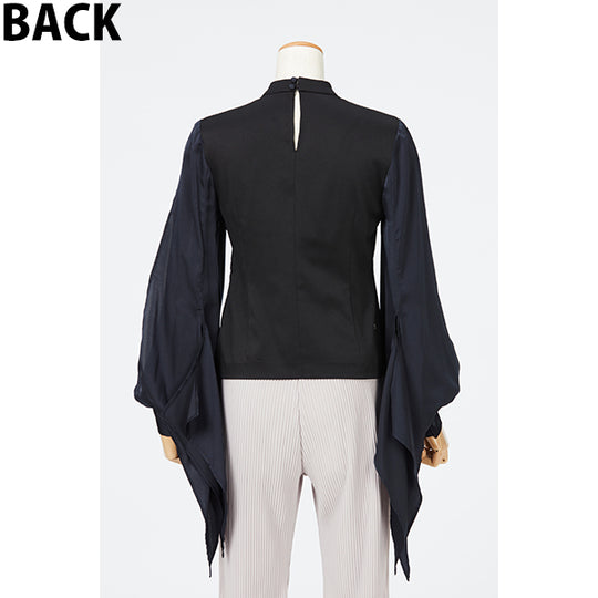 Slit Sleeve Blouse / Inspired by Spinning World / Black